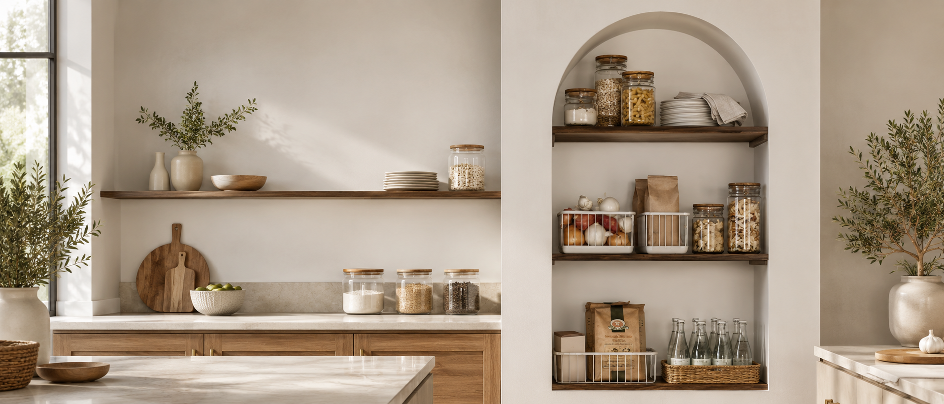Thoughtfully organized kitchen