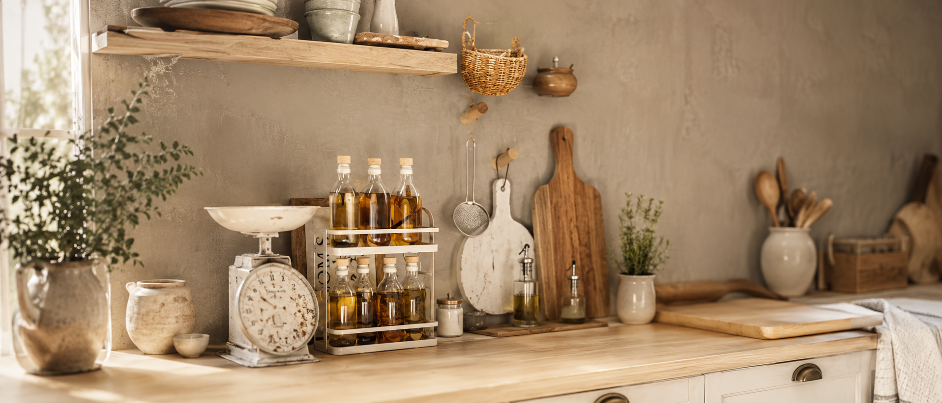 Organized kitchen storage collection