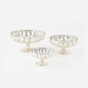 Set of 3 Fluted Stacking Bowls