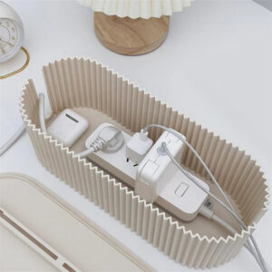 Cable & Charger Organizer Box - Nordic Desktop Storage Case