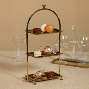 Polished Gold 3-Tier Stand