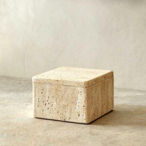 Limestone Storage Box - Natural Stone Decorative Container